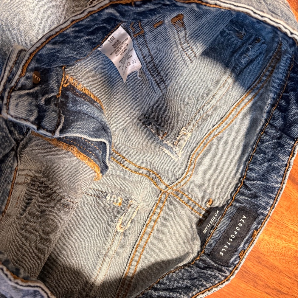 Women's Blue Cargo Jeans - Picture 10 of 12
